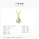 Queen of Pearls 18K gold inlaid pearl pendant perfect round Japanese Akoya seawater pearl necklace elegant birthday gift for women