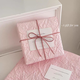 Girly Heart Pink Series Stone Grained Paper Floral Wrapping Paper, Gift for Girlfriend, Holiday Gift Paper, Cute and High-Quality 1 Piece of Light Pink Stone Grained Paper + Pink Phalaenopsis (Free 1 Meter Ribbon, Double-sided Tape)