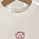 Qinchi-Jungen T-Shirt, Kurzärärer-Kurzärmer-Jungen Sommerschweiß-absorbierende und atmungsaktive Basishemd, neue Kinder-Cartoon-Sommeranzug, dunkelgraues 1396T-Hemd, 140 cm, einzelne Größe