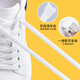 Huabaochi 3 pairs of free-tie lazy shoelaces white metal buckle elastic elastic sneakers flat black free-tie artifact