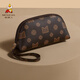 Bolsa de espantapájaros Bolsa para mujeres 2025 Nuevo embrague Las mujeres pueden poner un regalo de cumpleaños de la billetera de monedas de gran capacidad para la esposa marrón oscuro