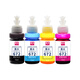 FUMI adapté à Epson T672 Ink Four-Color Set L380 L360 L310 L1300 L130 L313 L351 L363 L383 455 L565 T672 Imprimante à jet enk
