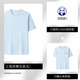 Aufeinanderfolgender Druck von reinem Baumwoll-T-Shirt Custom Work Clothes für Sommer Catering Kellner runden Hals kurzärmelige Milch Tee Shop Workwear Kulturhemd Klasse Uniform NS-GS828T Hemd kurzärärmig hellblau l