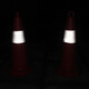 Quxing Reflective Road Cone Plastic Cone Red and White Universal Parking Space Cone Barrel Transportation Facilities 6 Pack