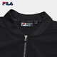 FILA Official Men's Woven Jacket 2025 Autumn New Simple Basic Business Commuting Casual Jacket True Black-BK L 175/96A/L