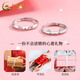 CHINA GOLD Cute Kitten and Puppy Pure Silver Ring for Men and Women, Couple Ring, Mid-Autumn Festival Birthday Gift for Girlfriend and Lover, Kitten and Puppy Ring