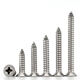 YWZR National Standard 316 stainless steel countersunk head cross self-tapping screws complete GB846-85 flat head pointed tail corrosion-resistant acid and alkali ST3519 800 pieces