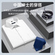 MAYOR雅戈尔纯·棉短袖衬衫男中年2025高端休闲商务职业免烫有口袋白衬 DX6623【细蓝白条纹】 38  【建议100-120斤】