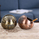 Jingxiu Jiangshan ashtray, high-end, elegant, artistic, new European style with lid, round, creative and personalized tea table, ready to go soon, bronze ready to go
