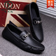 Specht Frühling und Sommer Neue Herren Beanie Schuhe Korean faule Schuhe Low top top topper Lederschuhe weiche Oberfläche Weiche Sohle trendige Herren -Freizeitschuhe Weiß 9230 41