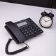 Deli 13567 telephone, business office and home horizontal telephone, landline battery-free, large button, black, 1 unit