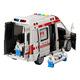 JCZS German children's extra large 120 ambulance toy can open 5 doors music story simulation car for boys 3-6 years old 6 door medium ambulance (with sound and light)