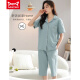 Catman Miiow Pajamas для женщин в летнем повседневном кардигане с короткими рукавами.