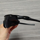 欧克利（OAKLEY）9275 偏光款骑行眼镜 运动太阳镜 户外钓鱼驾驶墨镜风镜 银黑框蓝片 眼镜+普通包装