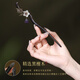 Phoenix Nirvana hairpin for women handmade sandalwood amethyst rocking wooden hairpin new Chinese style hairpin as a gift for girlfriend Qinsong hairpin