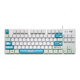 Logitech K835 Custom KeyCap E-Sports Game Business Office 84 Ключ-проводной мини-механическая клавиатура K835+ Blue Aphrodisiac Keycap White Blue Wasf