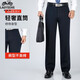 Classic car middle-aged and elderly dad pants autumn and winter plus velvet loose trousers spring and autumn elderly pants men's summer trousers summer silk thin 9905 elegant gray 29 size 2 feet 2 waist circumference