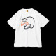 
Spot HUMAN0 Japanese summer heavyweight bamboo cotton polar bear printed short-sleeved T-shirt Japanese short tee black 3882 L