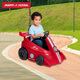 Radio Flyer, Ruifeier, children's remote control electric car, cool little red car, can sit, children, baby remote control kart toy car [new color scheme]#931 red