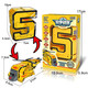 Kinder der Kinder große digitale Deformation Mecha Toys Frühschulgebaute Bausteine für Jungen und Mädchen 2-6 Jahre alt 0-9 Digitale Roboter integriert Large Digital 3 Baggerfenster-Fensterbox