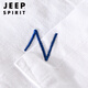 Jeep Spirit Linen de lino para hombres Camiseta de manga corta Camiseta suelta Top de cuello con collar T-Cotton Camiseta de lino Ropa de verano Yunyi-9711 Amarillo M
