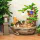 Chenxiang Rockery Fischteich Wasserfall Wasserverzierung Fengshui -Raddekoration Innenkreislauf Wasserbrunnen Wasseransicht Terrasse Gartenlandschaft 6167a965590 cm