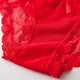 Langsha (Langsha) Cuatro ropa interior roja de la ropa interior femenina de mujeres Celebridades de encaje popular de encaje para mujeres Artillas de algodón Antibacterias Sexy Briefs [3] 844+533+101 L [recomendado 100-120Jin [Jin equivale a 0.5 kg]]