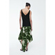 COS Women's Green Viscose Skirt 1222360002 32
