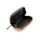DdHiFi CZ120 Portable Retro Tape Style Headphone Storage Bag Cable Storage Bag Double-ended Zipper Microfiber Leather Storage Bag