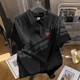 Messgeräte Bonwe Schweres Polo-Hemd kurzärärmig Herren-Ins Modemarke Sommer Lose Baumwolle, vielseitige T-Shirt-Lappel-Top [3894*und Etikett] -White 2xL 150-170jin [Jin gleich 0,5 kg]