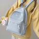 ins cream-based schoolbag girl junior high school students with high appearance and niche college students with niche design sense Jian Xin 6625 white no pendant