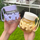 
Anti-scalding heat-resistant shake cup cycling bicycle accessories milk soy milk cup mini fat cup glass coffee cup 1 color random