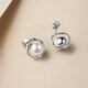 Saturday Fortune S925 Silver Pearl Earrings Birthday Gift Women X0913494 7.5-8mm Pair
