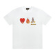 Lee Kids Smiley Face Justin Bieber Drewicon Love Patrón de oso Ronda Redonda Reductor manga de mangas cortas Hombres y mujeres 1278 S
