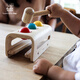 Plantoys Montessori frühe Bildung Kinder Kinder Spielzeug Kausalbeziehung Holzschlag Tischform 5396 5396_Hammer Ball