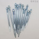 Wenshio PVC Cinción de tuberías de tubería de suministro de drenaje tubería de agua 50 75 110 160 Cañas de sujeción de tuberías abrazando clavos de sujeción de tubería Normas Nacionales M8*14065