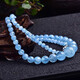Qianjun 2025 new collection-grade Brazilian aquamarine necklace Hainan pagoda chain fashion crystal jewelry mother girlfriend tower chain necklace