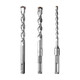 Yanran extended impact drill tungsten steel cement concrete square through the wall square handle round handle drilling and slotting alloy rotor 8*110 (round handle)