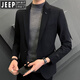 JEEP SPIRIT Jeep Casual Small Blazer Men's Suit Suit Korean Slim Fit Handsome Trendy Formal Top Single Piece Dark Gray Top XL (126-135Jin Jin is equal to 0.5kg)