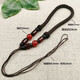 DIY handle rope hand-woven handle pieces lanyard jade slingshot lost rope hand-made toy car lanyard wholesale red round beads 1