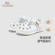 YEEHOO baby sandals summer breathable white shoes baby girl sandals
