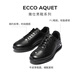 Chaussures formelles ECCO, chaussures en cuir décontractées à la chaleur de vache accrue pour hommes, Yashi Men's Shoes Series 207124, noir 41
