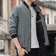 Herren New American Casual Baseball Uniform für Frühling und Herbst, Kleid, feste Farbpilotjacke, Herbst-Motorraduniform, K12109 Black M, Vorschlag, 95-100 Jin [Jin entspricht 0,5 kg]