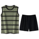 Pang Donglai DL vest pajamas for women with chest pads for women for summer pure cotton thin summer striped sleeveless home clothing set is available Chest pads for vest set-F9856 M Women Recommended 80-100Jin [Jin equals 0.5 kg]