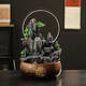 Drei-aquatischer Tiger fließendes Wasser und Geldverzierungen Feng Shui Wheel Fountain Desktop Dekoration Wohnzimmer Zirkulation Wasser Büro Schatztopf 6629 Senden Sie Atomizer Senden