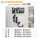Gym culture wall decorations inspirational slogan stickers drawing sports poster internet celebrity yoga studio interior background 12806 Meet good self-Big red and black Medium
