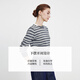 
Navigare Italian small sailboat striped cardigan ladies 2025 autumn new skin-friendly sweater warm sweater Zhigeng blush white S