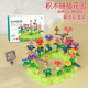 Aobeiby Building Blocs et Jouets Flower Assemblé dans un arrangement de fleurs de bricolage varié Big grains garçons et filles 1 à 3 ans Cadeau d'anniversaire pour enfants