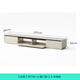 Lin's Home White TV Cabinet Living Room 2025 New Household Floor-standing Rock Coffee Table Combination Small Apartment RI1M-A