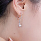 Meluxe platinum earrings for women, PT950 platinum gourd earrings, birthday gift for girlfriend, wife, about 2.78g
